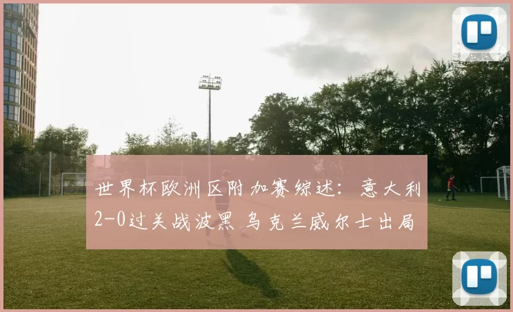 世界杯欧洲区附加赛综述：意大利2-0过关战波黑 乌克兰威尔士出局